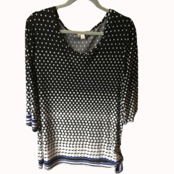 Like New Stretchy Material Polka Dot Top - Picture 1 of 2